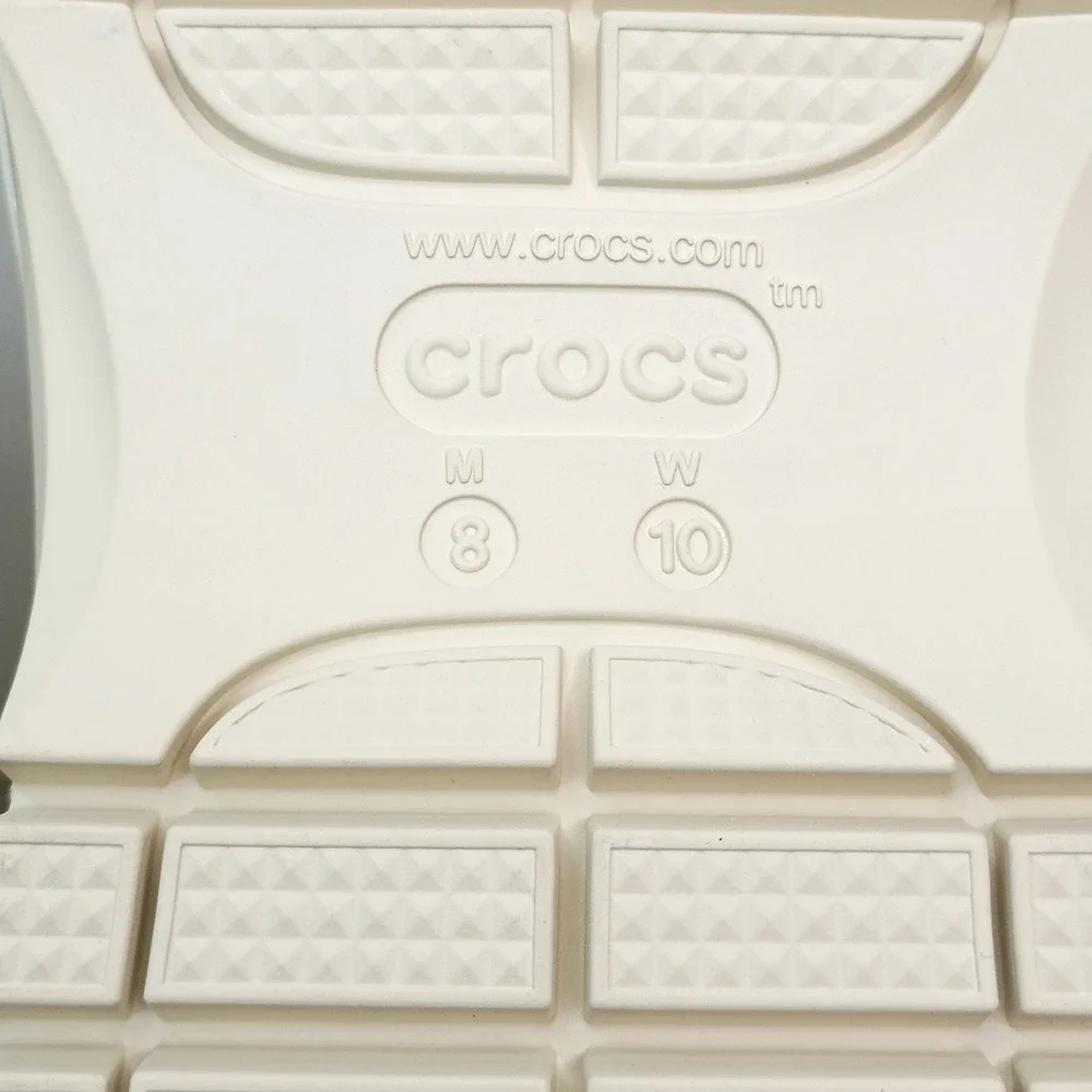 Crocs Mega Crush Sandal Women Size 10 Bone Platform 207989-2Y2